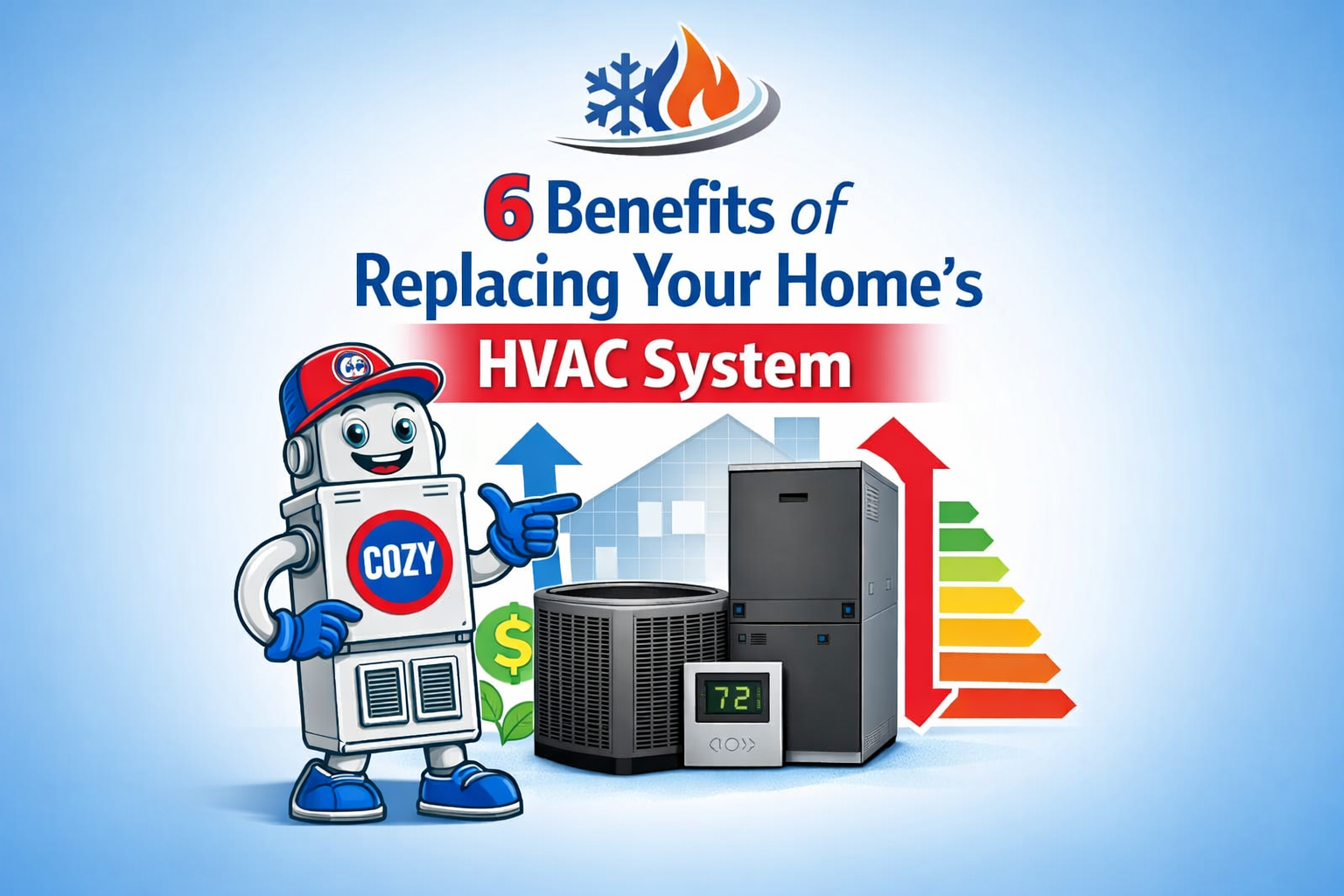 6 Benefits of Replacing Your Home’s HVAC System | C & C Heating & Air Conditioning
