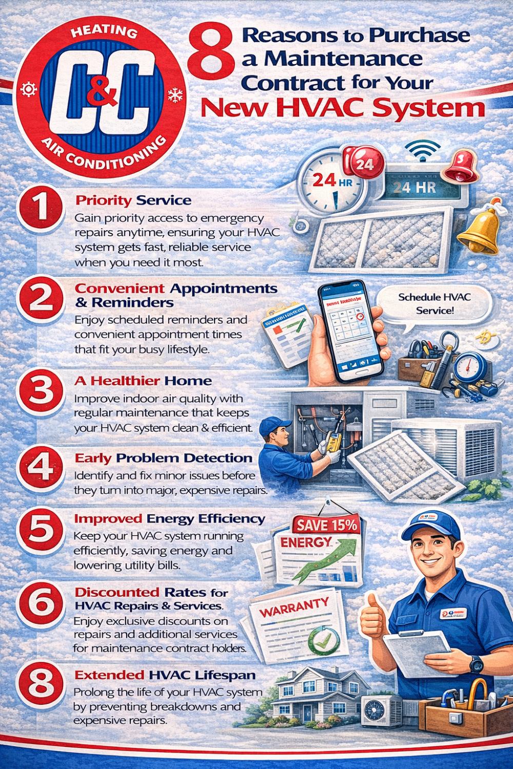 8 Reasons to Purchase a Maintenance Contract for Your New HVAC System
