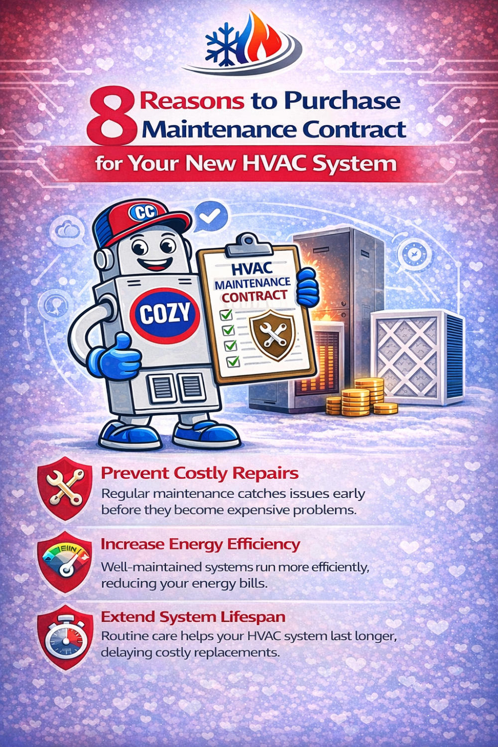 8 Reasons to Purchase a Maintenance Contract for Your New HVAC System | C & C Heating & Air Conditioning