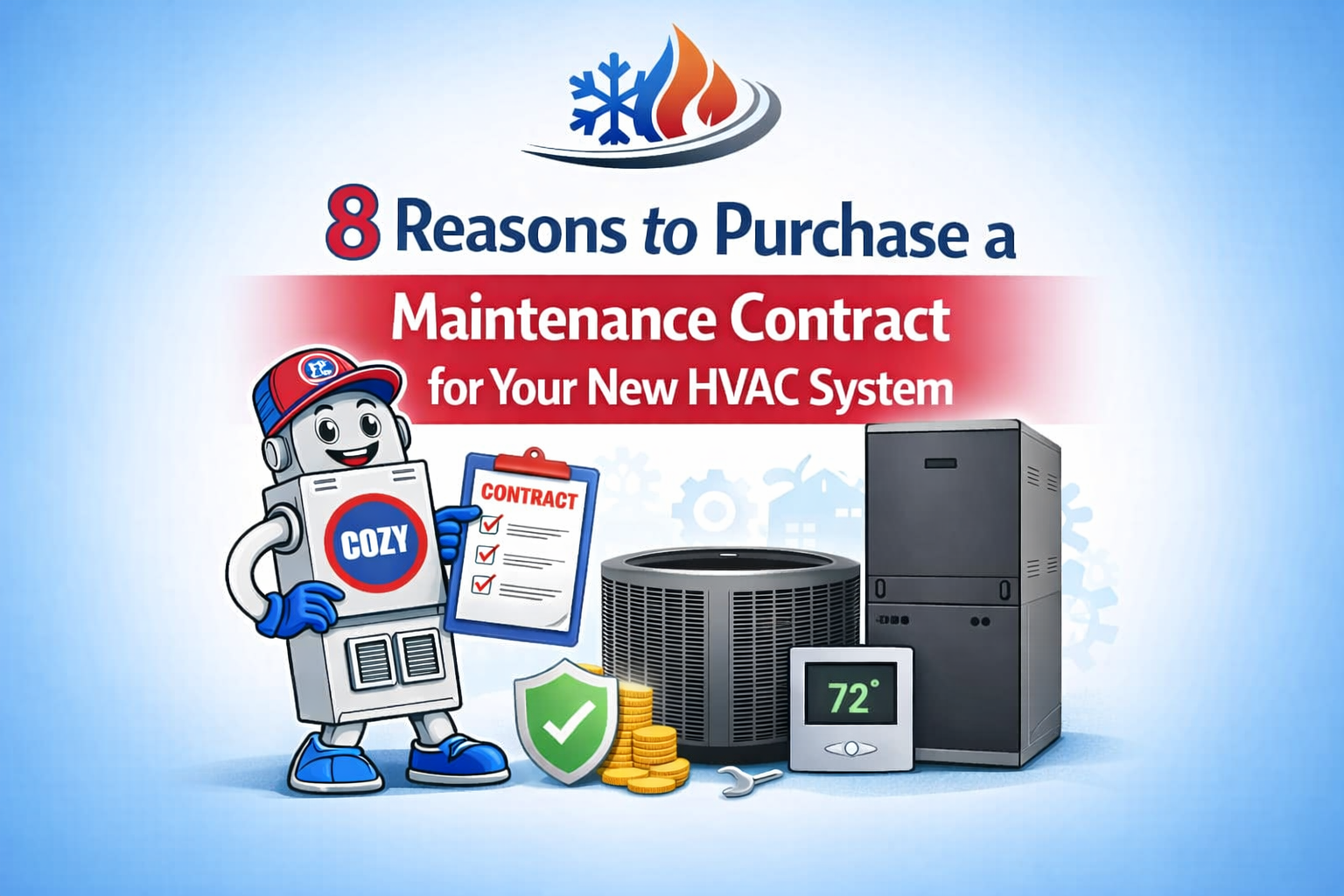 8 Reasons to Purchase a Maintenance Contract for Your New HVAC System | C & C Heating & Air Conditioning