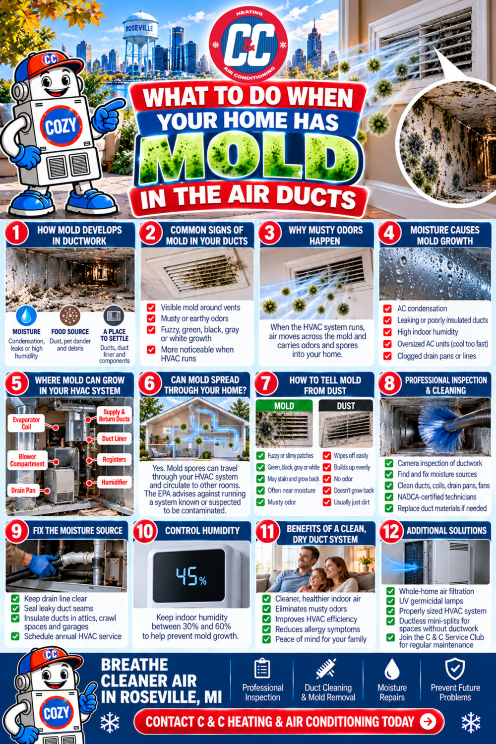 What to do when your home has mold in the air ducts