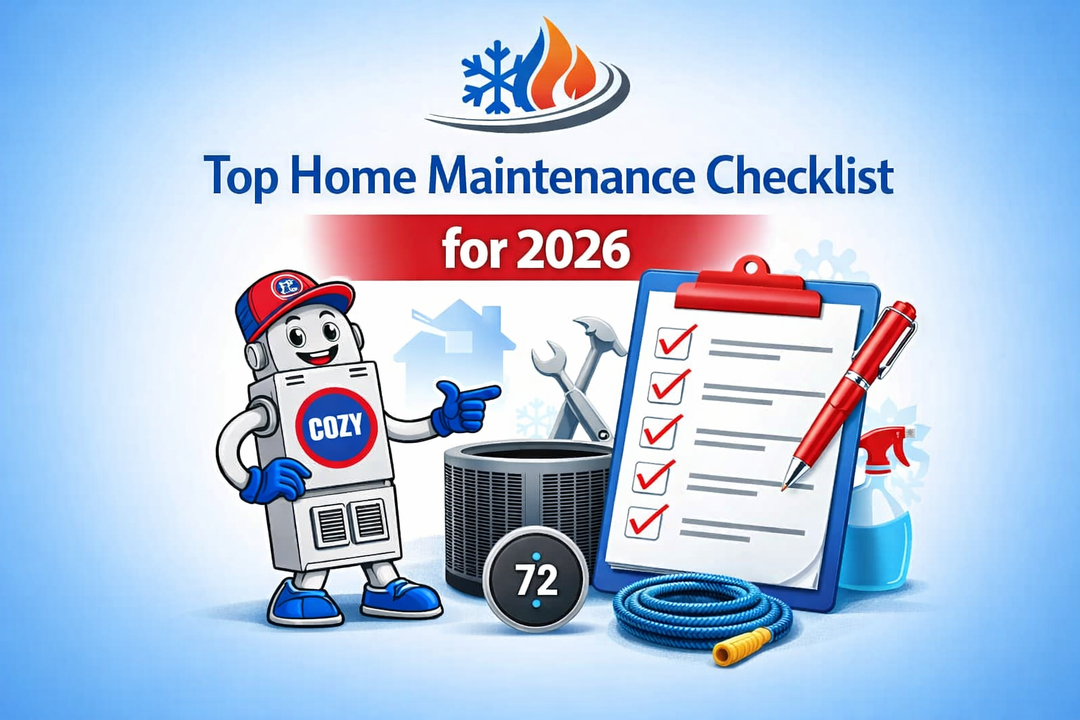 Top Home Maintenance Checklist for 2026 | C & C Heating & Air Conditioning